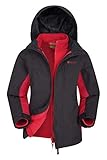 Mountain Warehouse Wasserfeste Cannonball Kinder-3-in-1-Jacke - atmungsaktive Dreiklima Winterjacke mit versiegelten Nähten und Abnehmbarer Kapuze. Türkis 104 (3-4 Jahre)