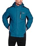 Jack Wolfskin Herren 3-in-1 Jacke Prisma Jacket, Dark Steel, L, 1105691-6032004